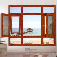 Woodwin Hot Seller Customized Style Double Tempered Glass Aluminium Window